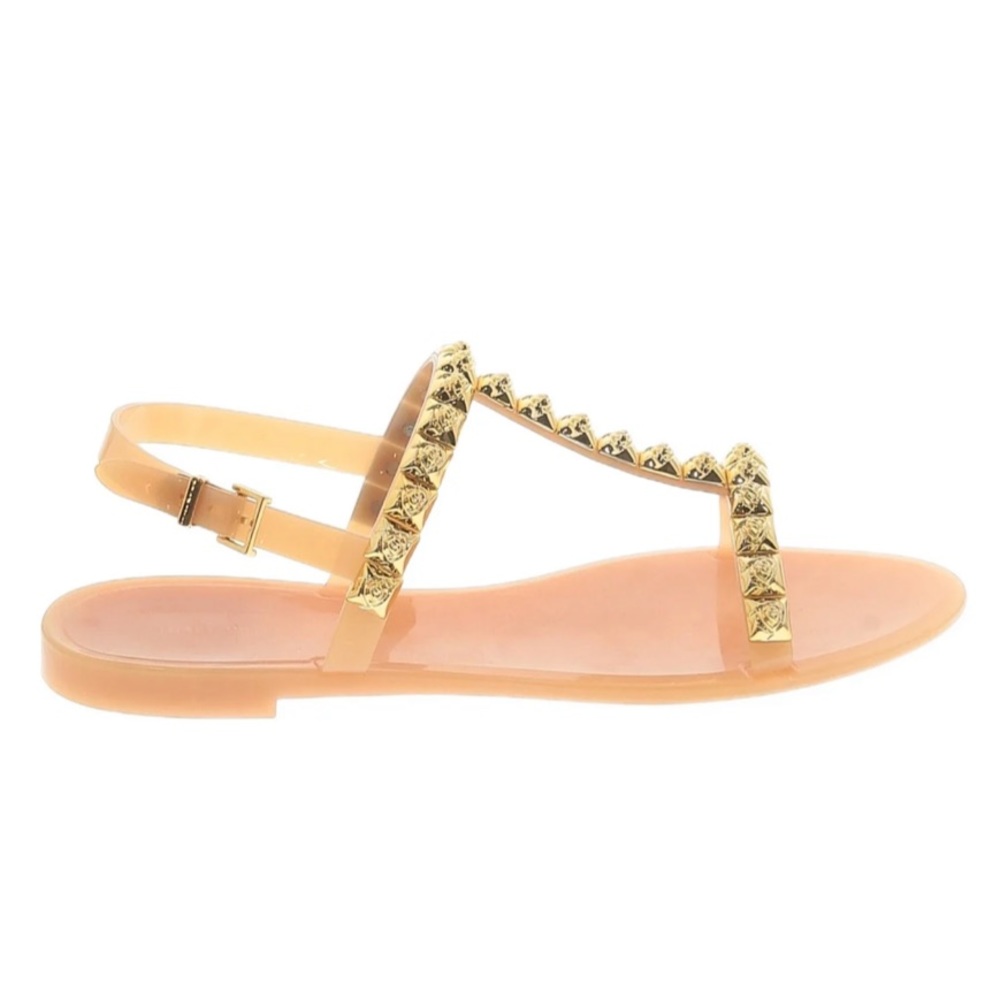 Stuart Weitzman Jel Rose Studded Sandals